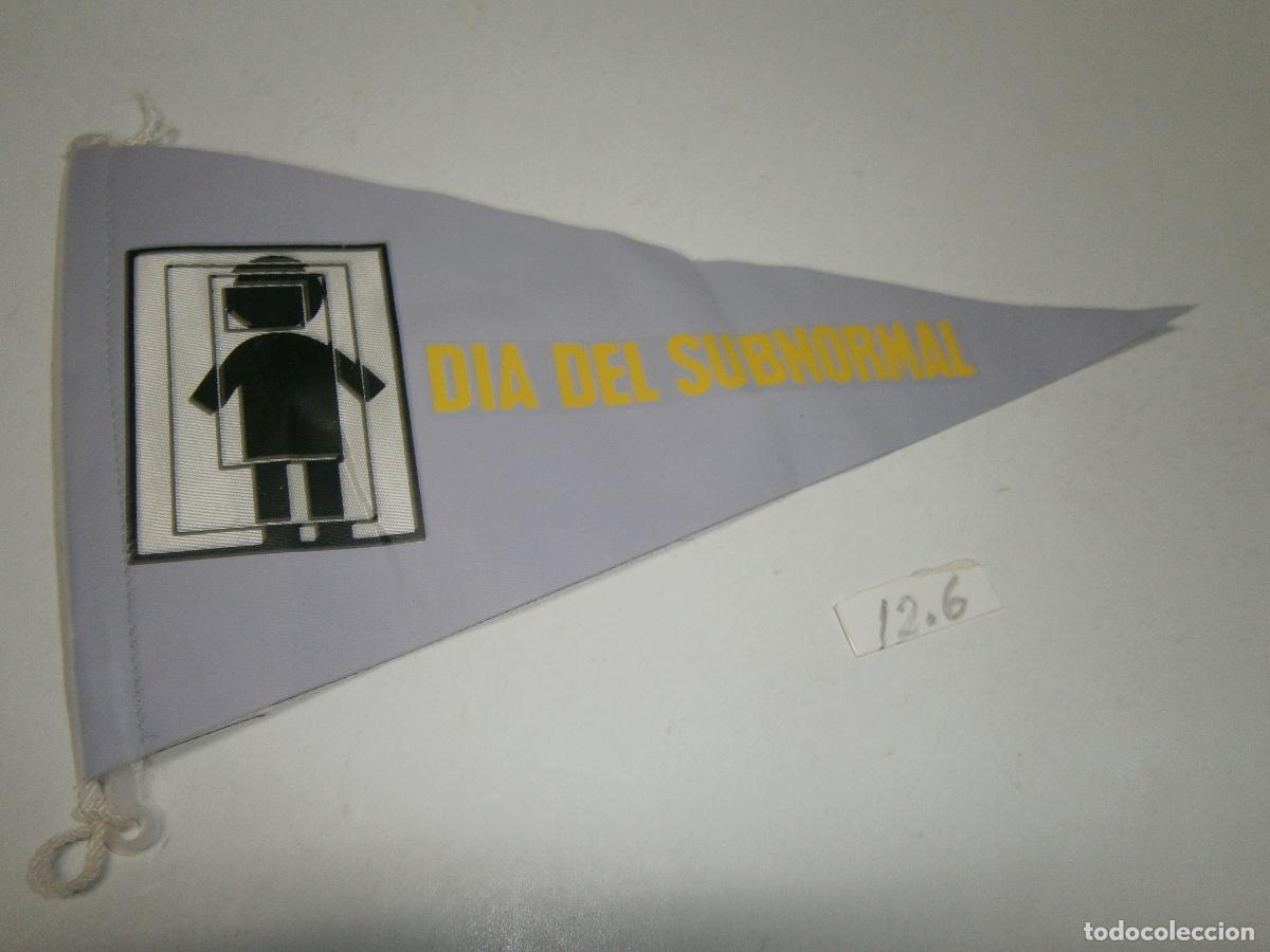 Banderines de colecci&oacute;n: ANTIGUO BANDERIN VINTAGE DIA DEL SUBNORMAL