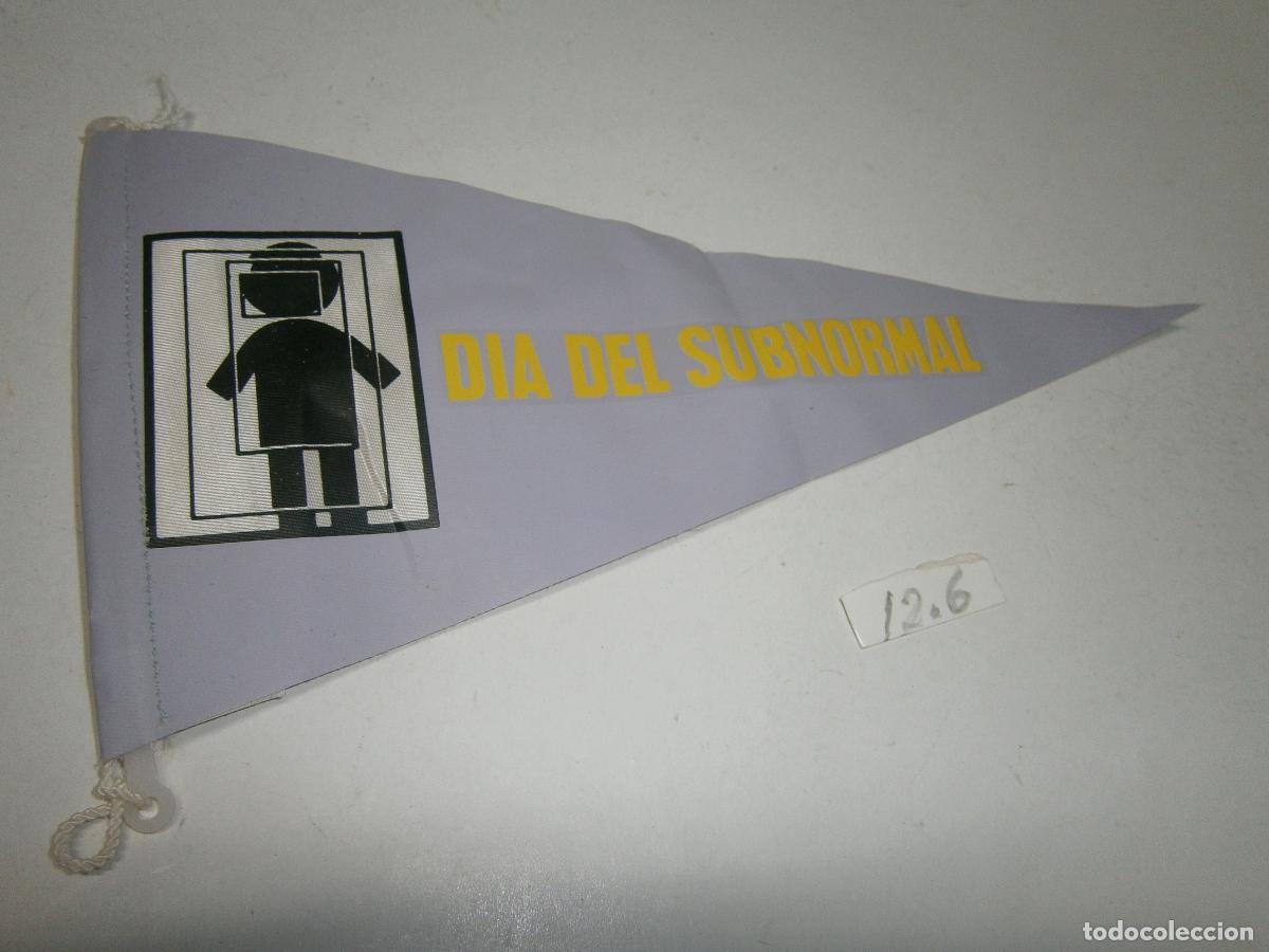 Banderines de colecci&oacute;n: ANTIGUO BANDERIN VINTAGE DIA DEL SUBNORMAL
