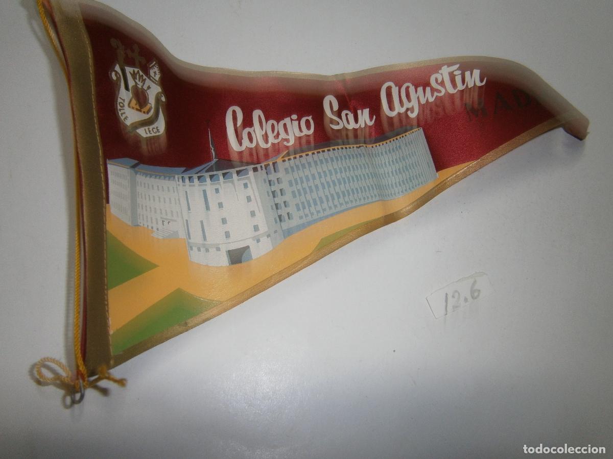 Banderines de colecci&oacute;n: ANTIGUO BANDERIN VINTAGE COLEGIO SAN AGUSTIN