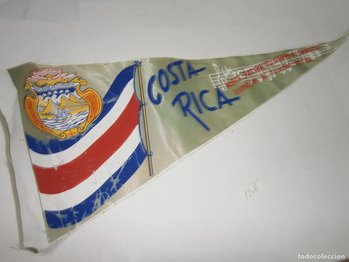 Banderines de colecci&oacute;n: ANTIGUO BANDERIN VINTAGE COSTA RICA