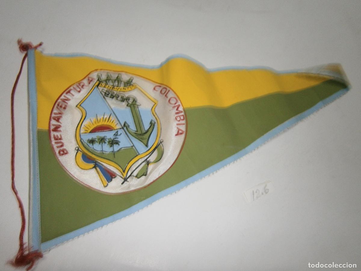 Banderines de colecci&oacute;n: ANTIGUO BANDERIN VINTAGE BUENAVENTURA, COLOMBIA