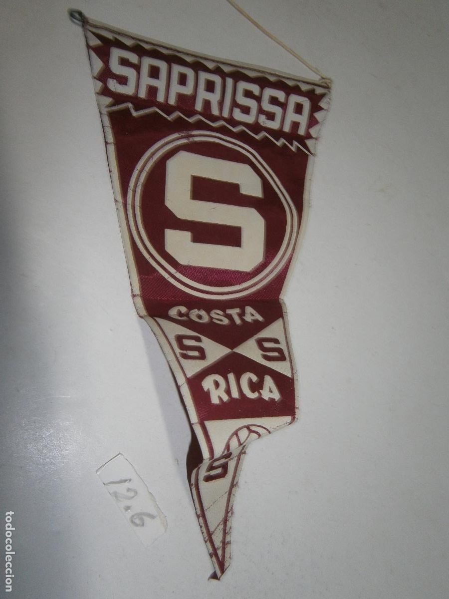 Banderines de colecci&oacute;n: ANTIGUO BANDERIN VINTAGE SAPRISSA COSTA RICA