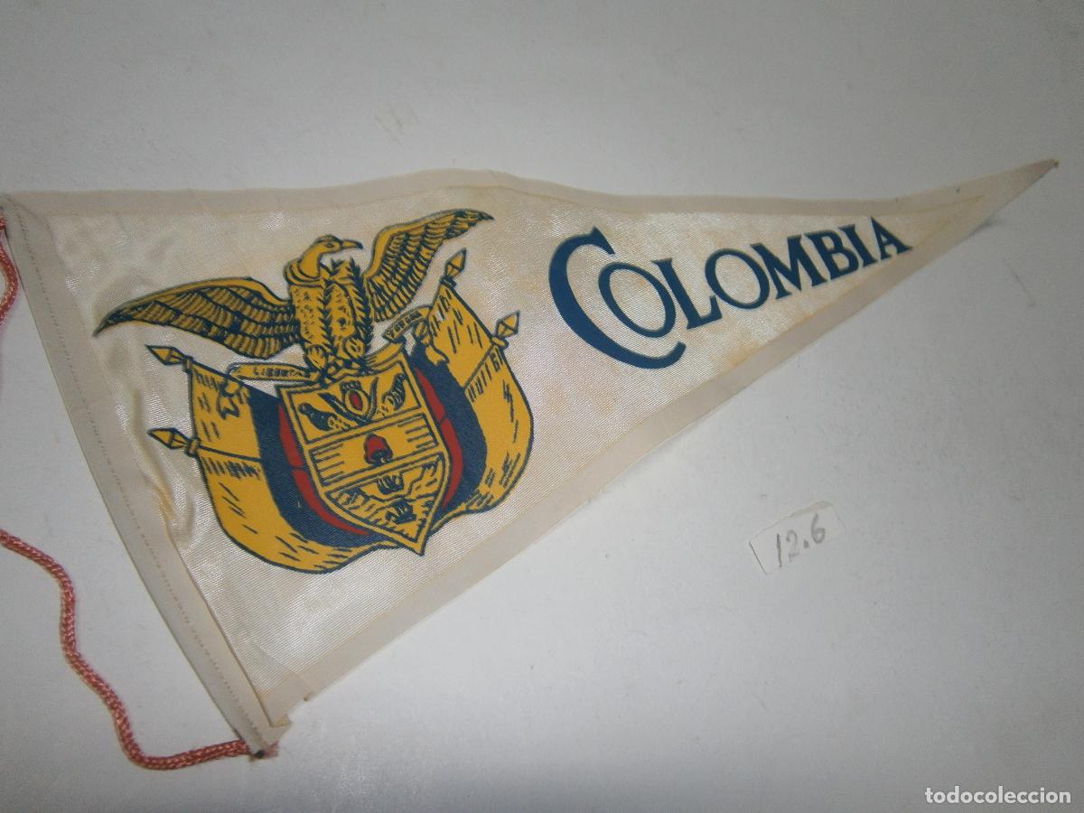Banderines de colecci&oacute;n: ANTIGUO BANDERIN VINTAGE COLOMBIA