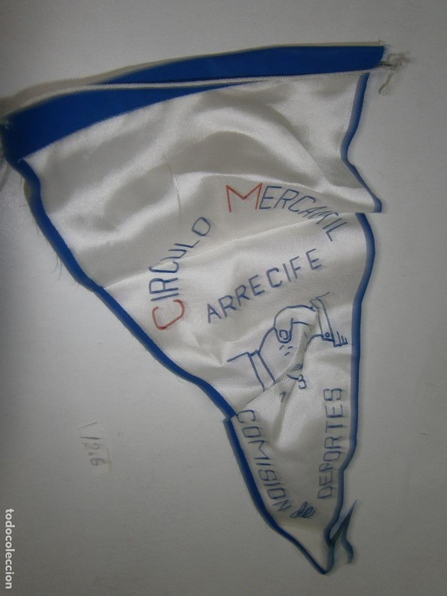 Banderines de colecci&oacute;n: ANTIGUO BANDERIN VINTAGE CIRCULO MERCANTIL ARRECIFE