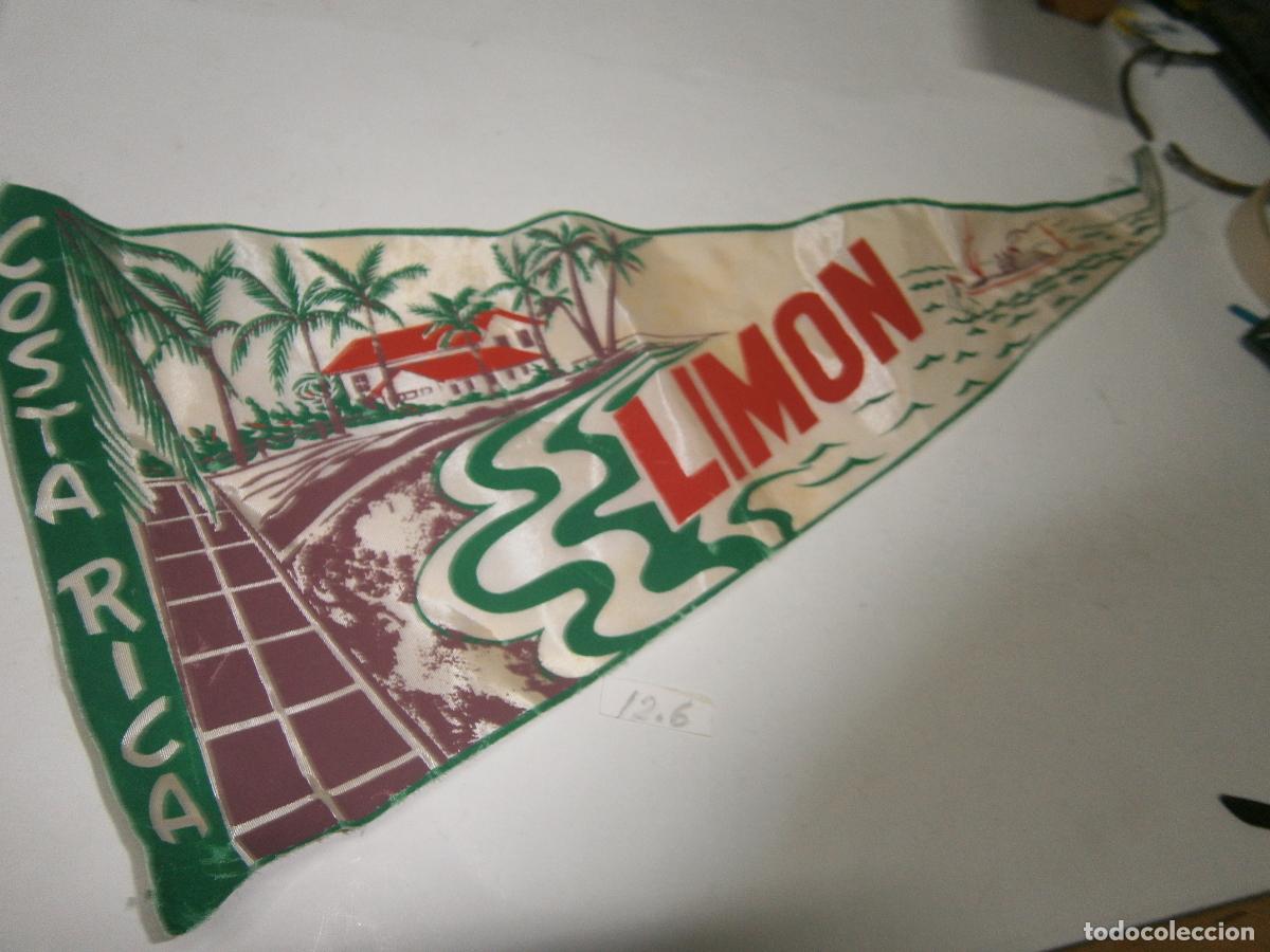 Banderines de colecci&oacute;n: ANTIGUO BANDERIN VINTAGE COSTA RICA LIMON