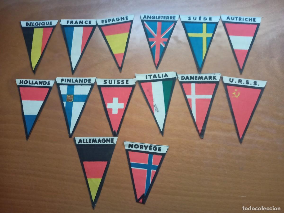 Banderines de colecci&oacute;n: 14 PEQUE&Ntilde;OS BANDERINES DE DIVERSOS PAISES