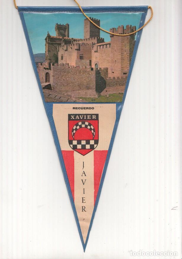 Banderines de colecci&oacute;n: BANDERIN: JAVIER, Navarra - Vista del Castillo de Javier / Xavier y escudo de la localidad - VARIOS