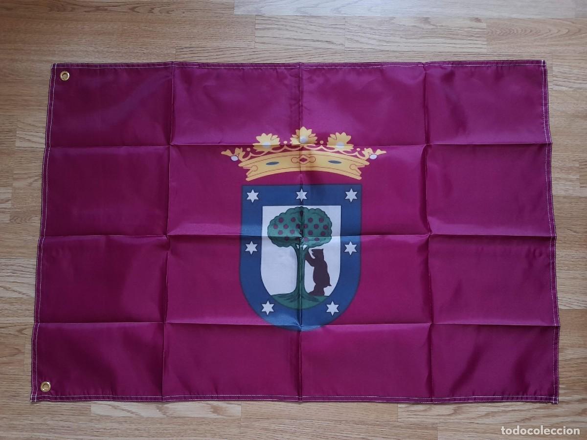 Banderines de colecci&oacute;n: Bandera Madrid. Bandera Ayuntamiento de Madrid con escudo elegante