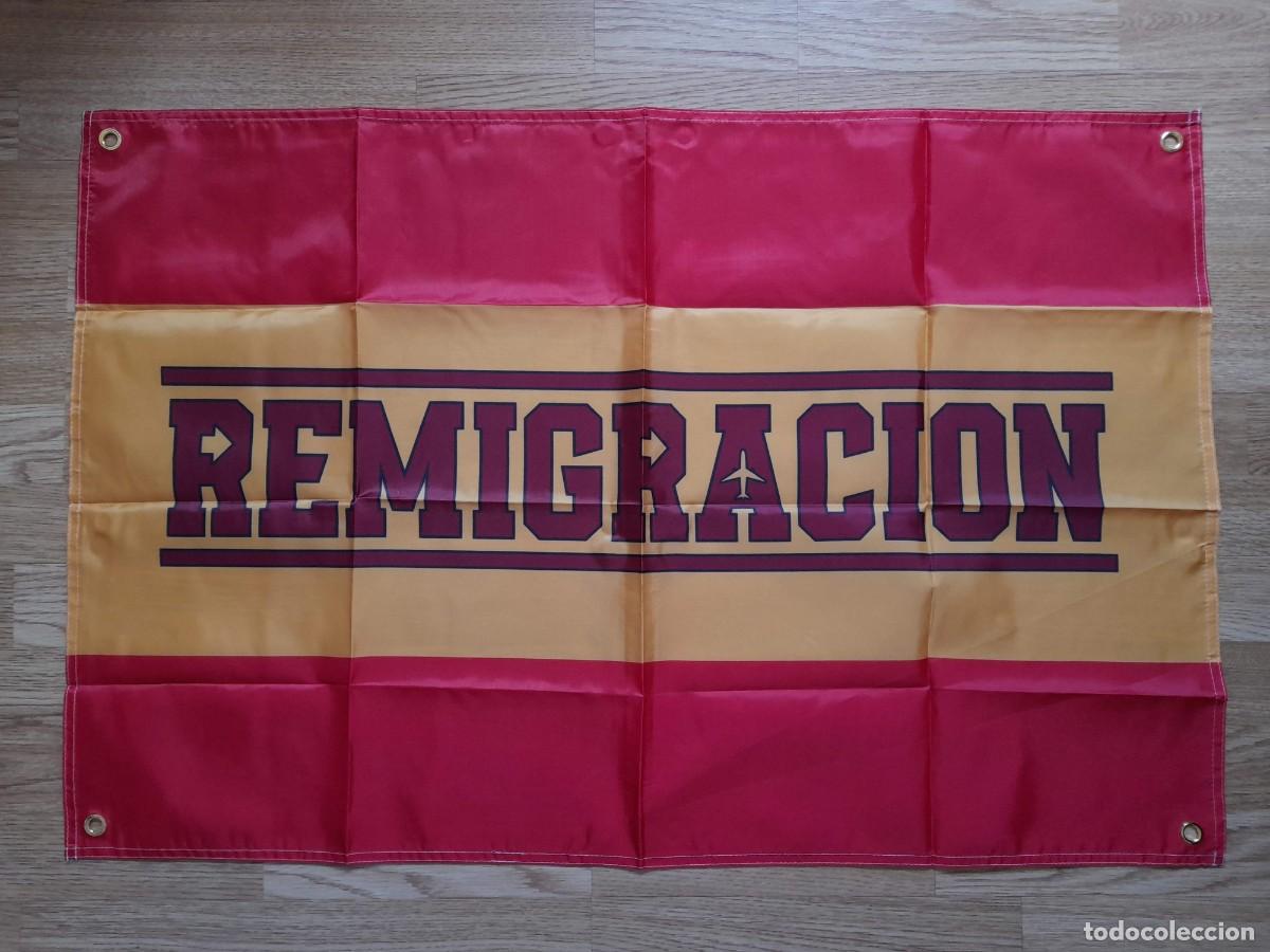 Banderines de colecci&oacute;n: Bandera Remigracion Bandera contra la inmigracion Bandera Espa&ntilde;a