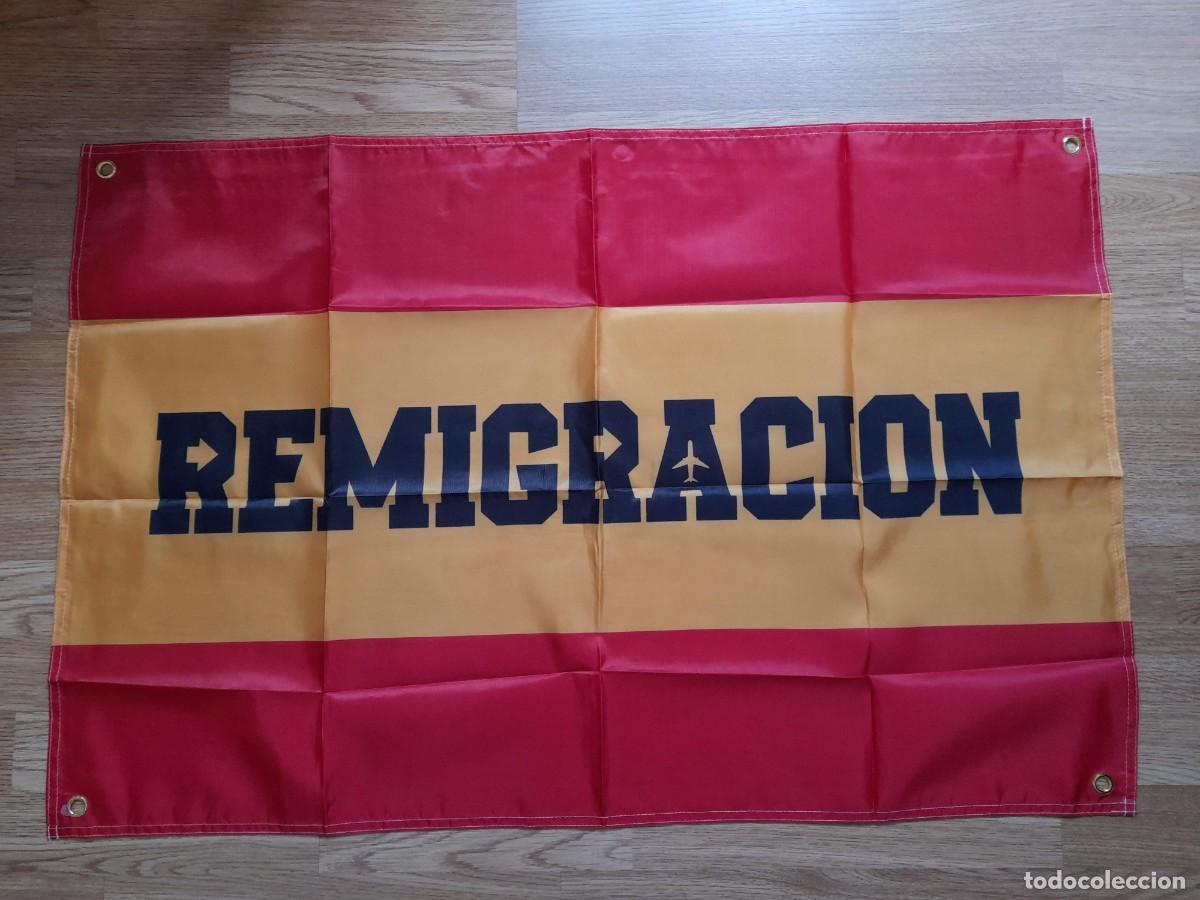 Banderines de colecci&oacute;n: Bandera Remigracion Bandera contra la inmigracion Bandera Espa&ntilde;a