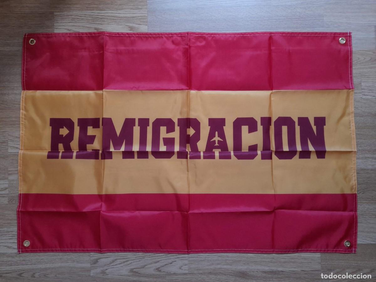 Banderines de colecci&oacute;n: Bandera Remigracion Bandera contra la inmigracion