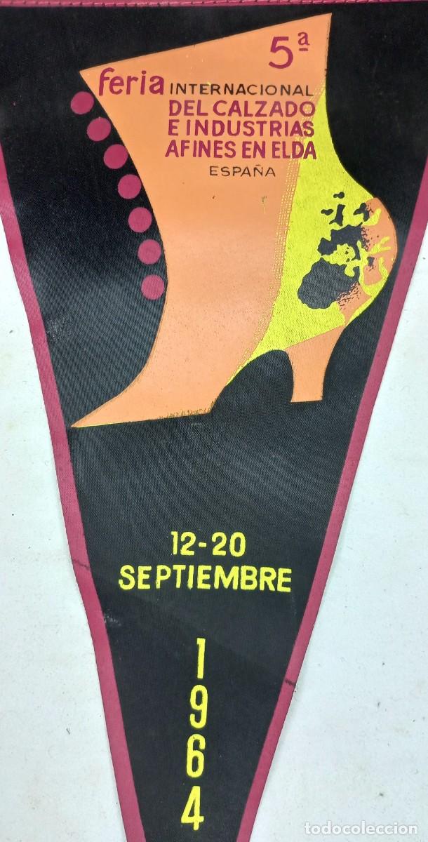 Banderines de colecci&oacute;n: BANDERIN CONMEMORATIVO FICIA- 5&ordf; FERIA INTERNACIONAL DEL CALZADO E INDUSTRIAS AFINES EN ELDA - 1964