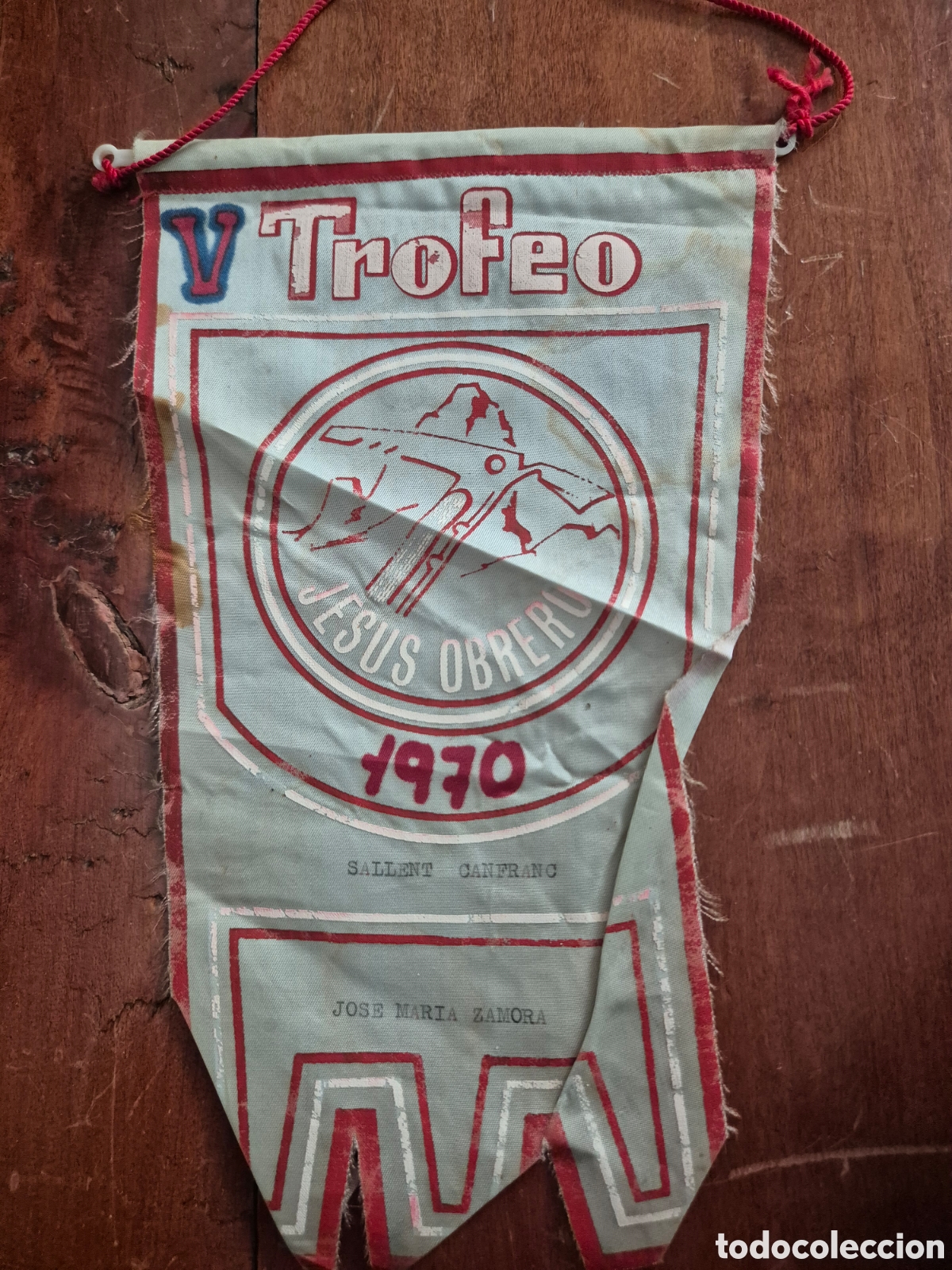 Banderines de colecci&oacute;n: BANDERIN 1970 V TROFEO JESUS OBRERO SALLENT CANFRANC