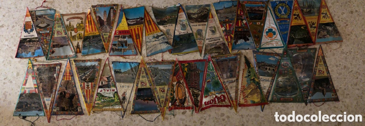 Galhardetes de cole&ccedil;&atilde;o: 38 banderines variados