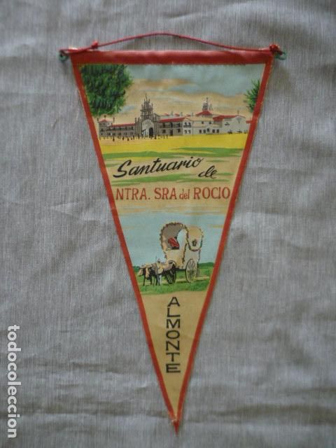 Banderines de colecci&oacute;n: ALMONTE HUELVA SANTUARIO DEL ROCIO ANTIGUO BANDERIN