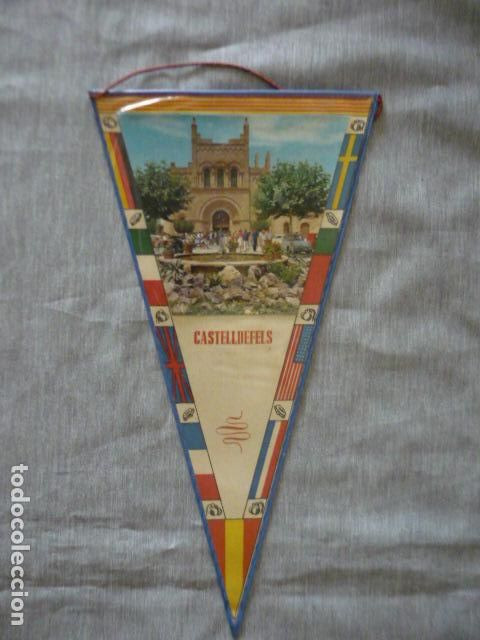 Banderines de colecci&oacute;n: CASTELLDEFELS BARCELONA ANTIGUO BANDERIN