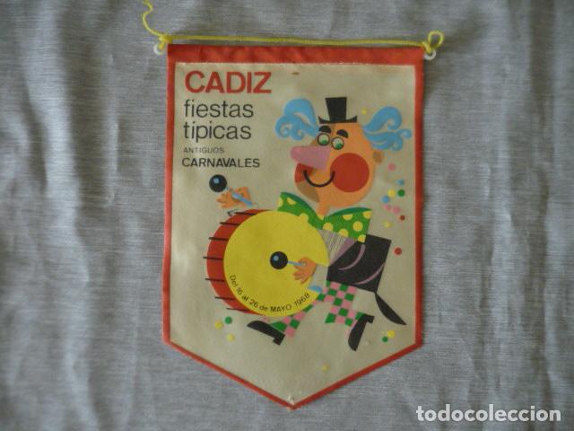 Banderines de colecci&oacute;n: CADIZ ANTIGUOS CARNAVALES FIESTAS TIPICAS ANTIGUO BANDERIN