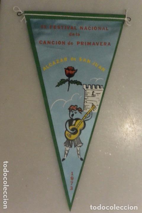 Banderines de colecci&oacute;n: BANDERIN IX FESTIVAL CANCION PRIMAVERA ALCAZAR SAN JUAN 1973