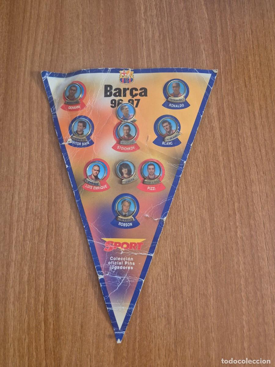 Banderines de colecci&oacute;n: BANDERIN DE BAR&Ccedil;A TEMPORADA 96- 97-- SPORT