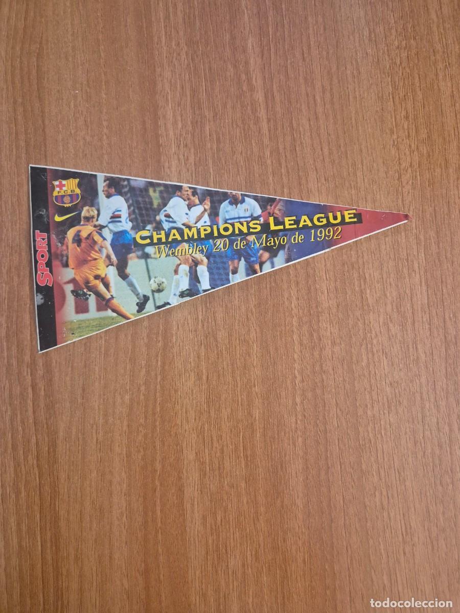 Banderines de colecci&oacute;n: BANDERIN --PEGATIA -CHAMPIONS-- LEAGUE -20 MAYO 1992