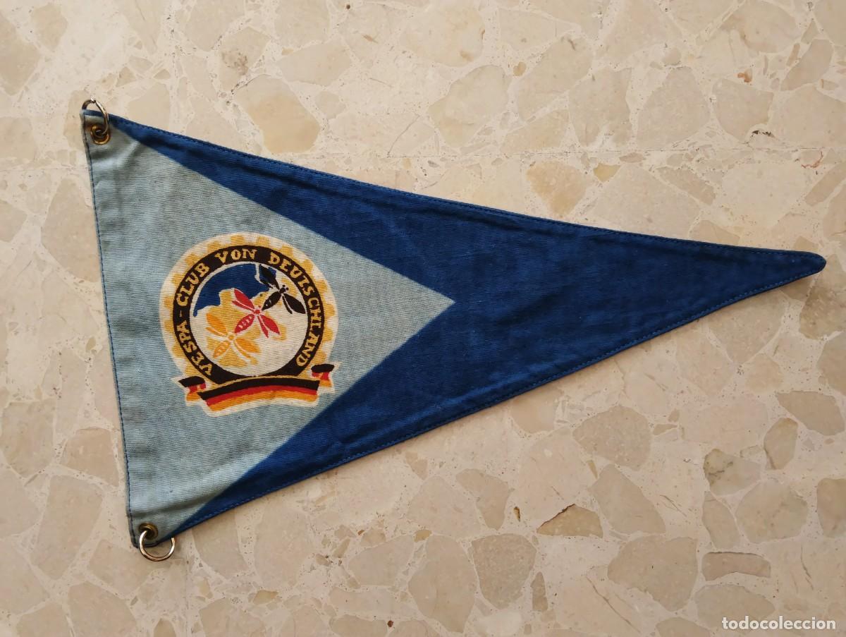 Banderines de colecci&oacute;n: ANTIGUO BANDERIN DE TELA MOTO CLUB VESPA - ALEMANIA / VAN DEUTSCHLAND - FLAG