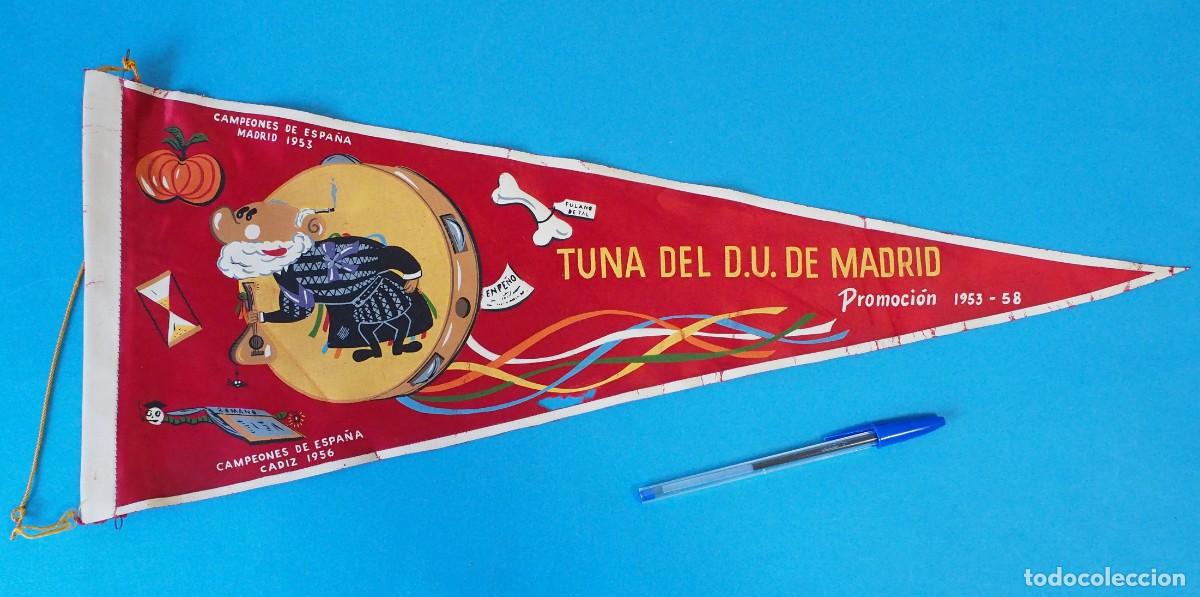 Banderines de colecci&oacute;n: BANDER&Iacute;N TUNA DEL D.U. DE MADRID. PROMOCI&Oacute;N 1963-1958