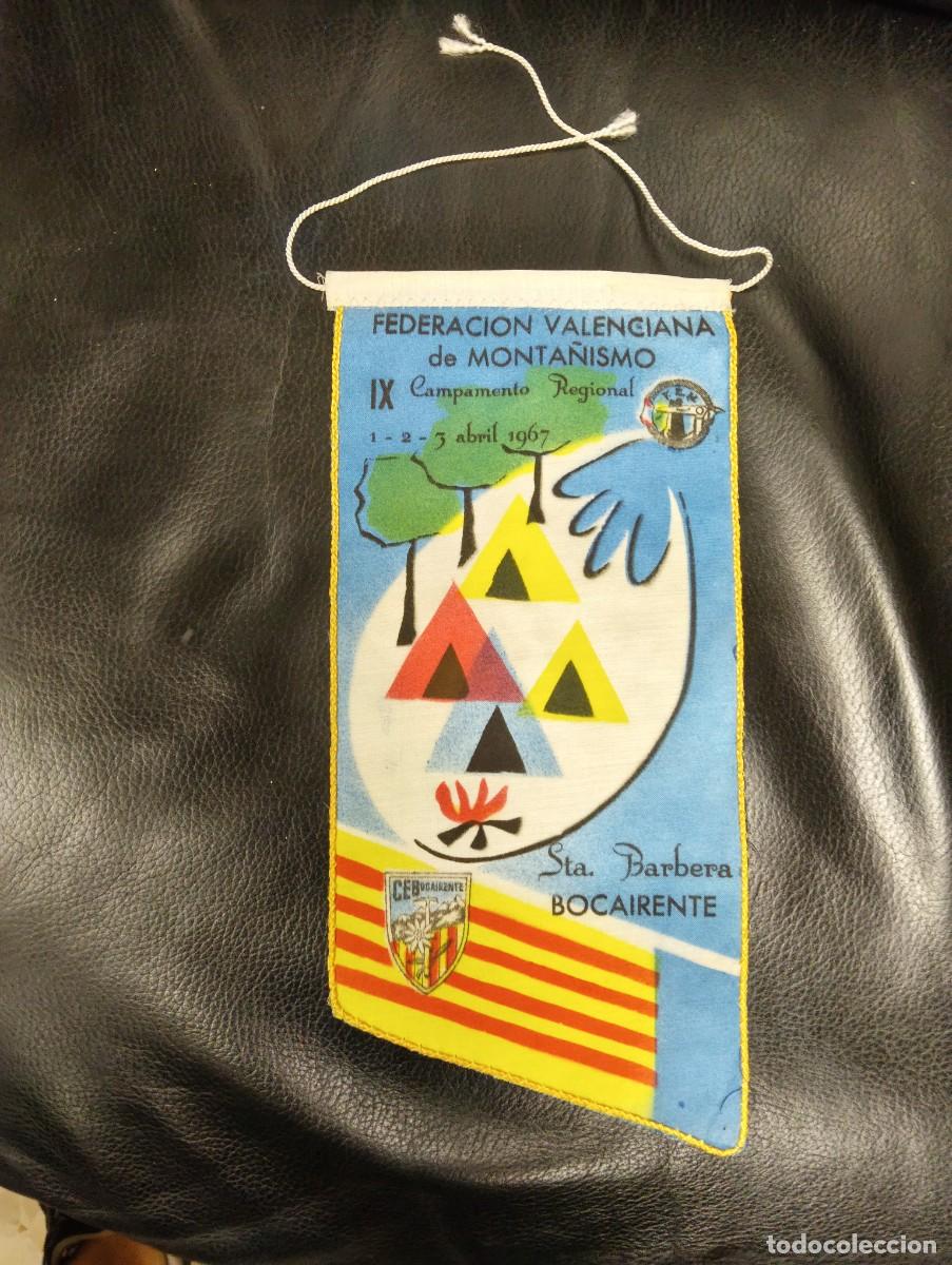 Banderines de colecci&oacute;n: BANDERIN TELA 1967 - CEB CENTRO EXCURSIONISTA DE BOCAIRENTE -FVM- IX CAMPAMENTO REGIONAL STA BARBARA