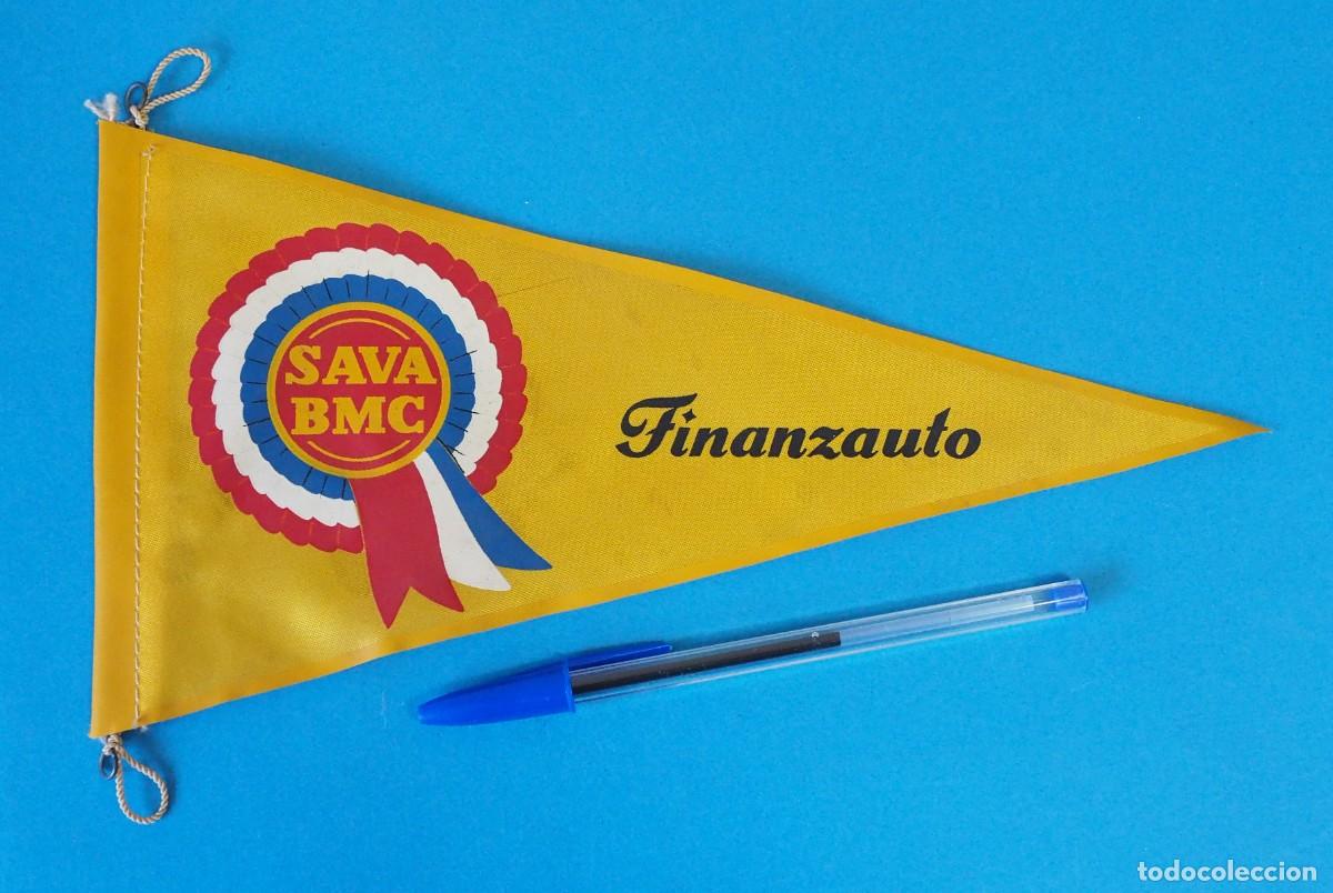 Banderines de colecci&oacute;n: Bander&iacute;n publicitario SAVA-BMC Sociedad An&oacute;nima de Veh&iacute;culos Autom&oacute;vile / Finanzauto, d&eacute;cada de 1960