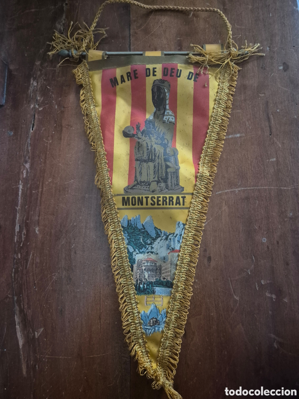 Banderines de colecci&oacute;n: ANTIGUO BANDERIN MARE DE DEU DE MONTSERRAT