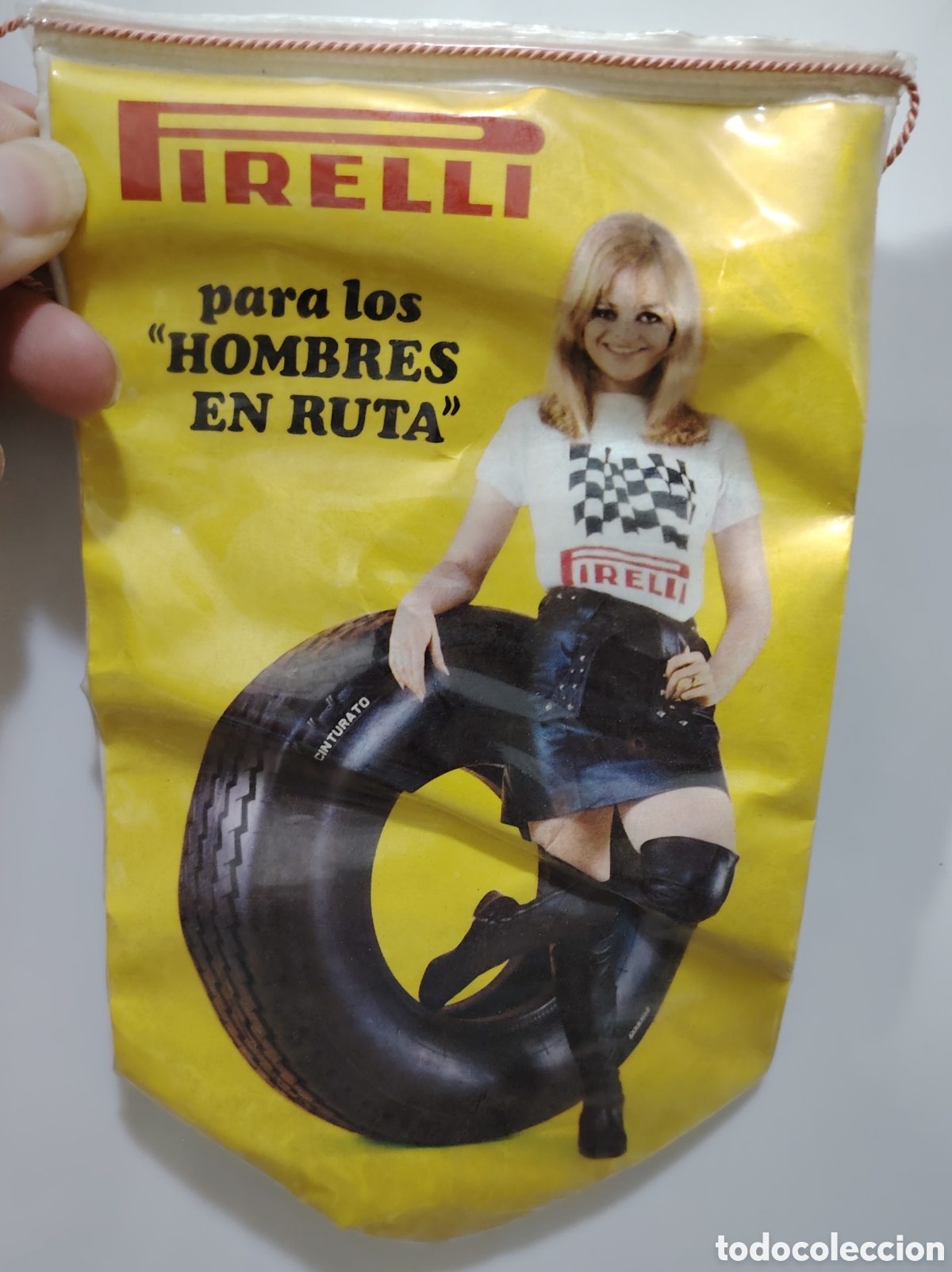 Banderines de colecci&oacute;n: Banderin marca de neum&aacute;ticos Pirelli