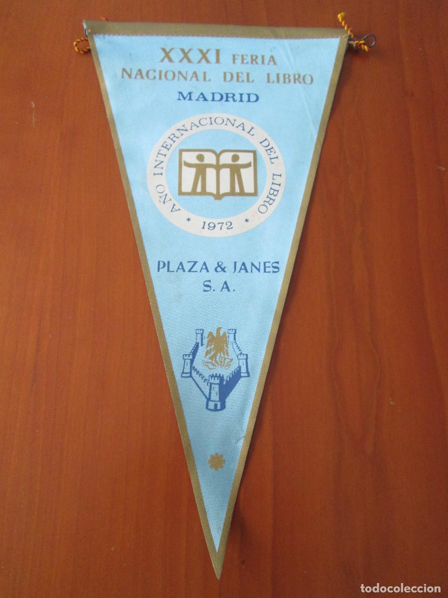 Banderines de colecci&oacute;n: BANDERIN XXXI FERIA NACIONAL DEL LIBRO MADRID - 1972 - PLAZA & JANES