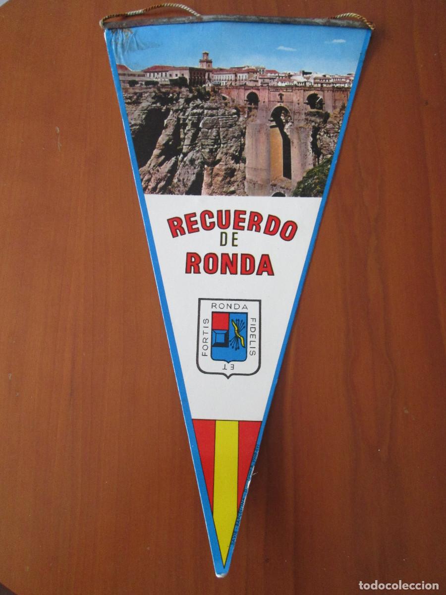 Banderines de colecci&oacute;n: BANDERIN - RECUERDO DE RONDA - MALAGA - COSTA DEL SOL - RONDA FIDELIS ET FORTIS