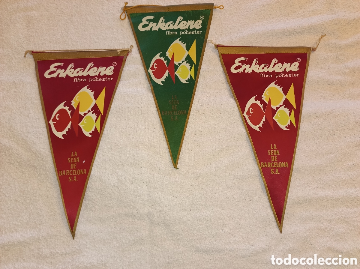 Banderines de colecci&oacute;n: 3 banderines Enkalene