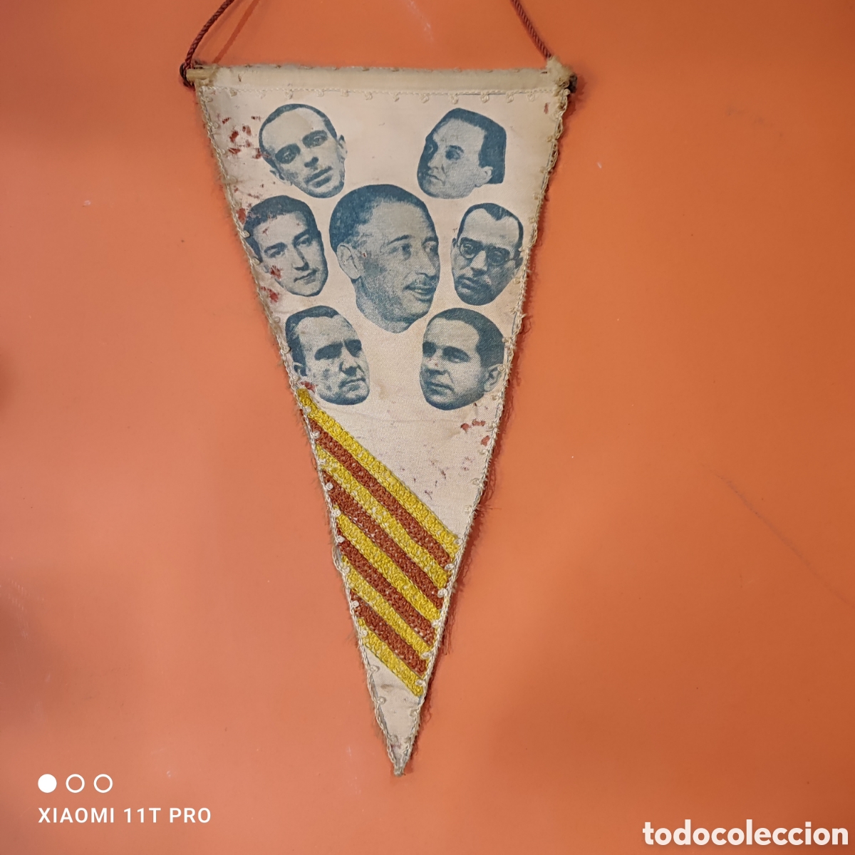 Banderines de colecci&oacute;n: Bander&iacute;n, president Llu&iacute;s Companys ( Republica )