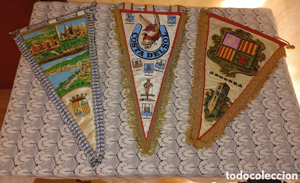 Banderines de colecci&oacute;n: 3 Banderines regiones de Espa&ntilde;a
