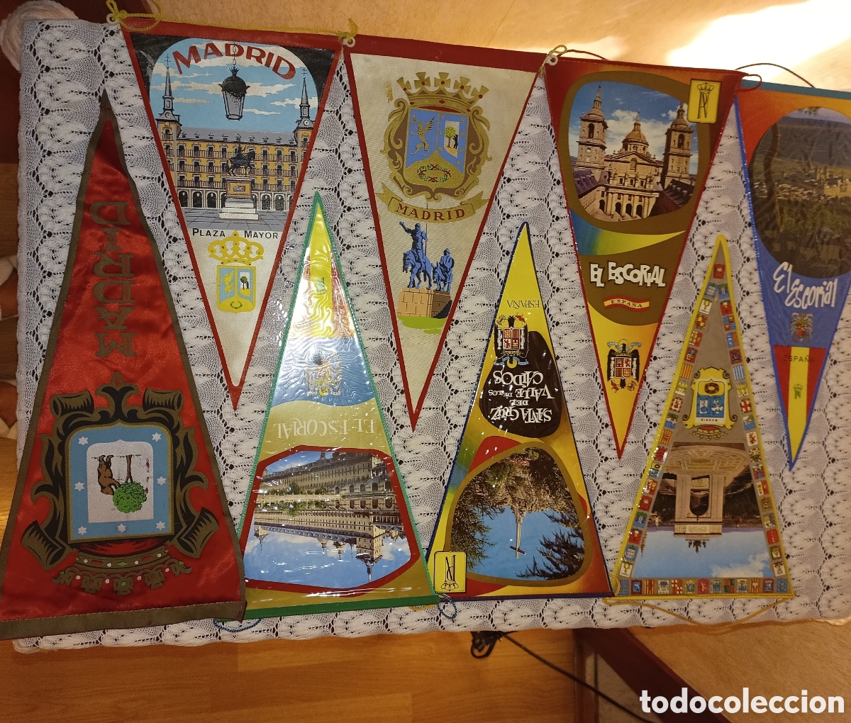 Banderines de colecci&oacute;n: 8 Banderines ciudades de Espa&ntilde;a