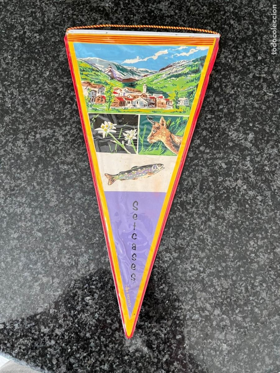 Collection pennants: bander&iacute;n Setcases Gerona a&ntilde;os 60