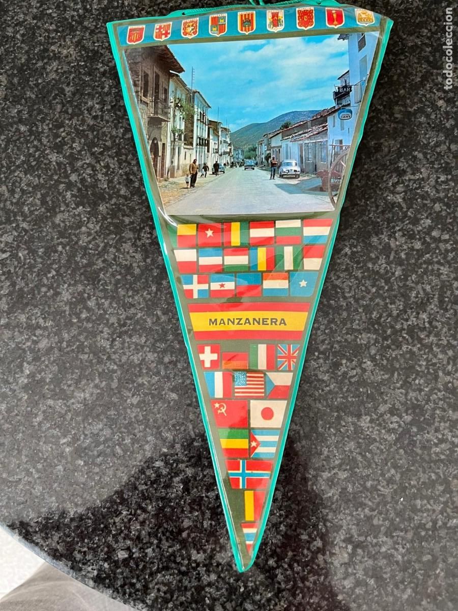 Banderines de colecci&oacute;n: bander&iacute;n Manzanera Terual a&ntilde;os 60