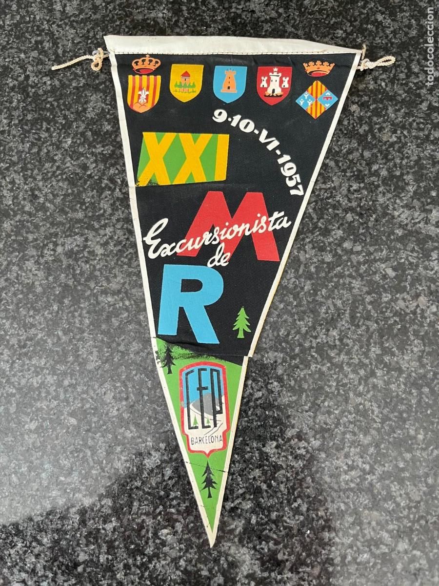 Banderines de colecci&oacute;n: bander&iacute;n XXI excursionista de R CEP Barcelona 1957