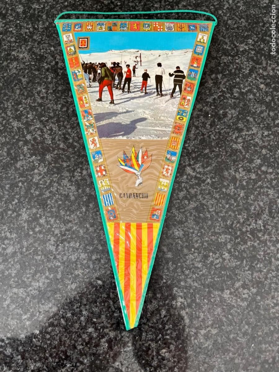 Banderines de colecci&oacute;n: banderin Candanchu Huesca a&ntilde;os 60