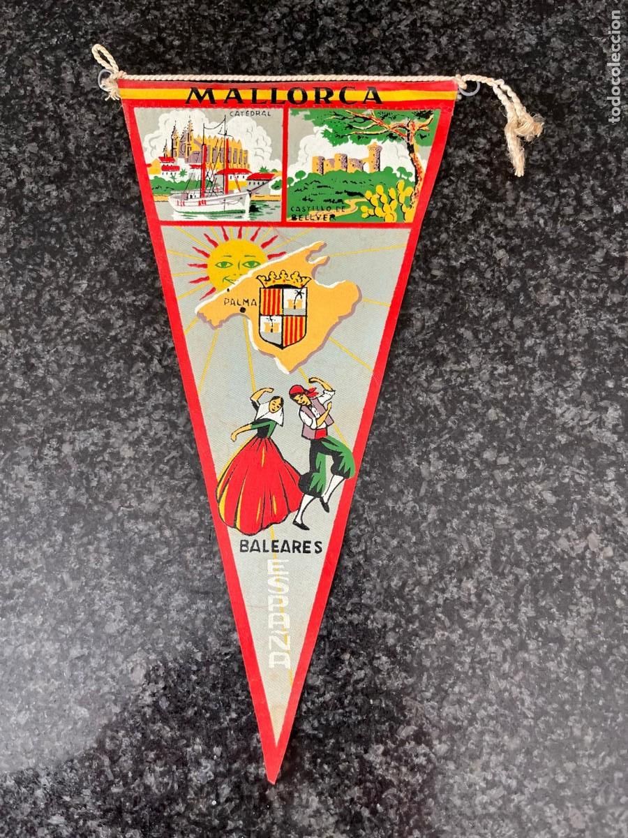 Banderines de colecci&oacute;n: banderin Mallorca baleares a&ntilde;os 60