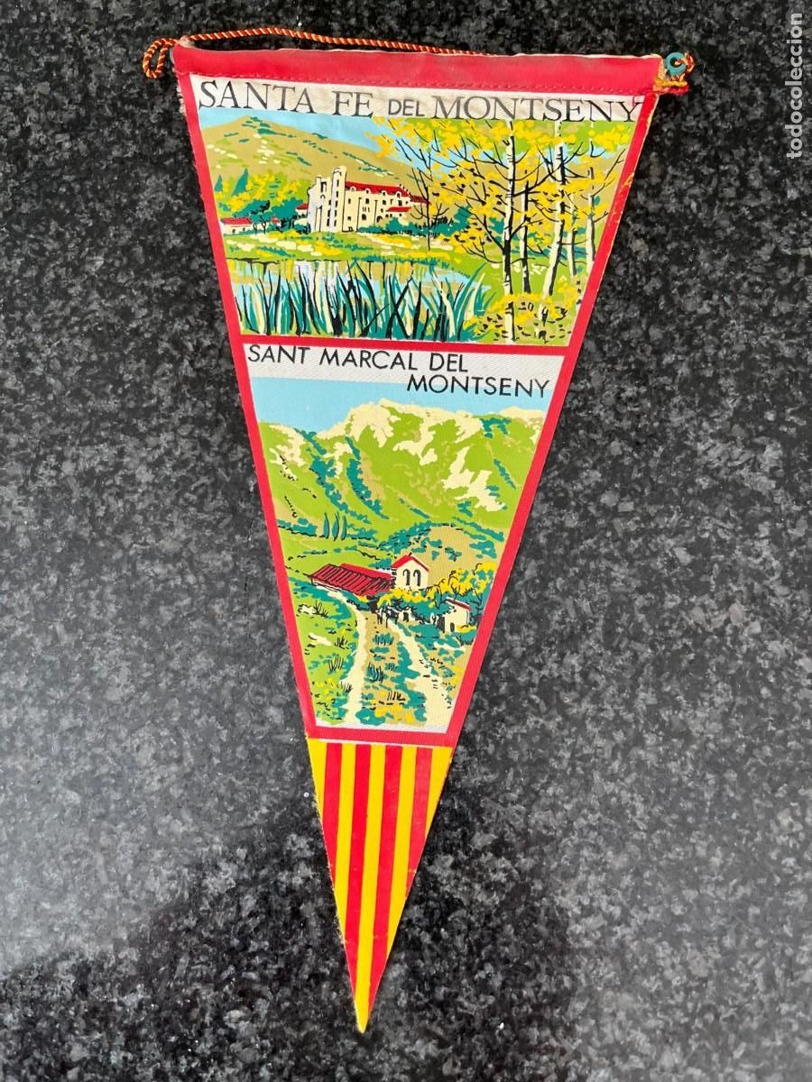 Banderines de colecci&oacute;n: banderin Santa Fe del Montseny Barcelona a&ntilde;os 60
