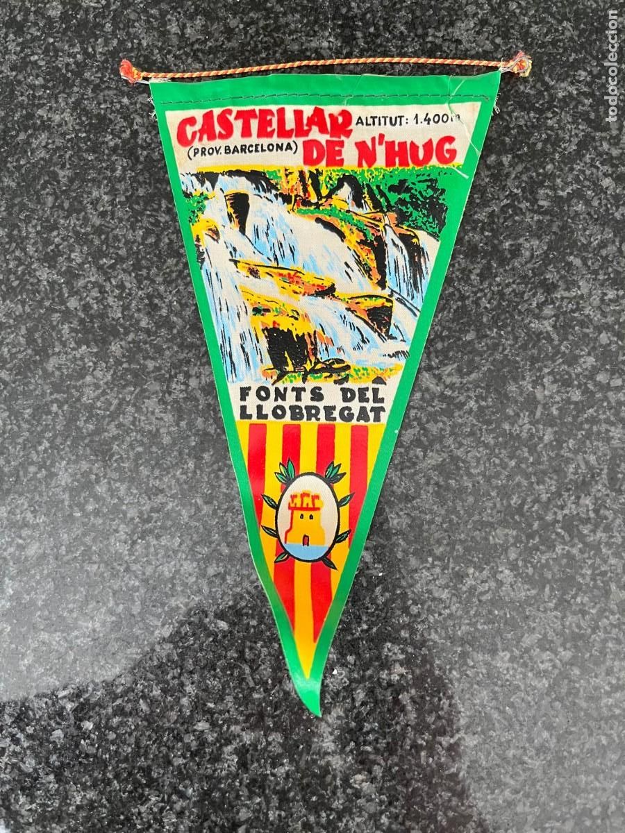 Banderines de colecci&oacute;n: banderin Castellar de n`hug Barcelona a&ntilde;os 60