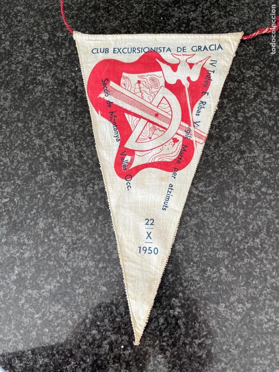 Banderines de colecci&oacute;n: CLUB EXCURSIONISTA DE GRACIA SECCI&Oacute; MUNTANYA VALLES OCCIDENTAL 1950