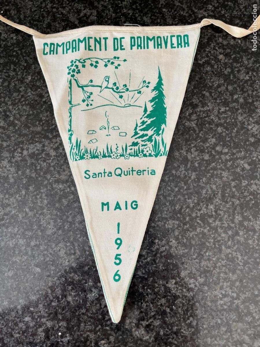 Banderines de colecci&oacute;n: banderin Campament de primavera Santa Quiteria 1956