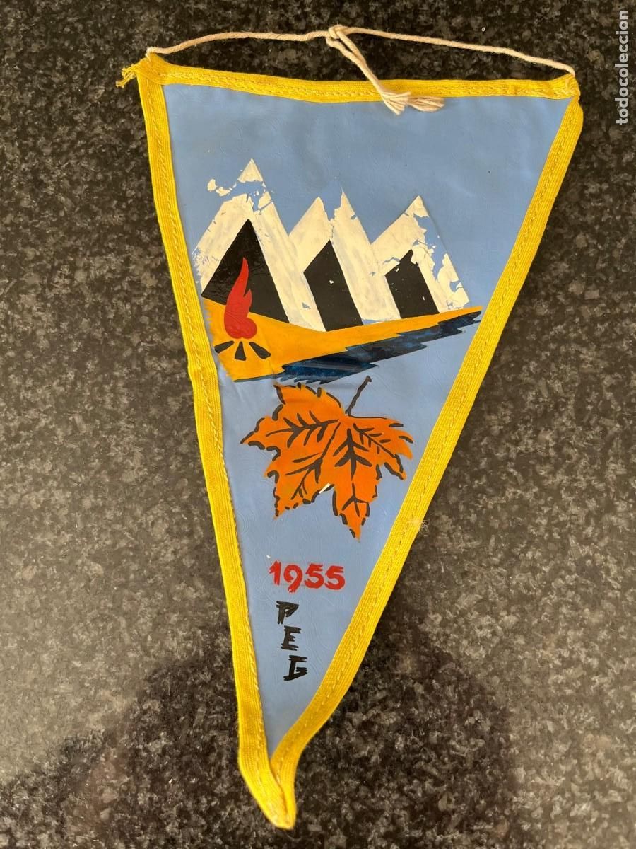 Banderines de colecci&oacute;n: banderin 1955 PEG MUY ANTIGUO