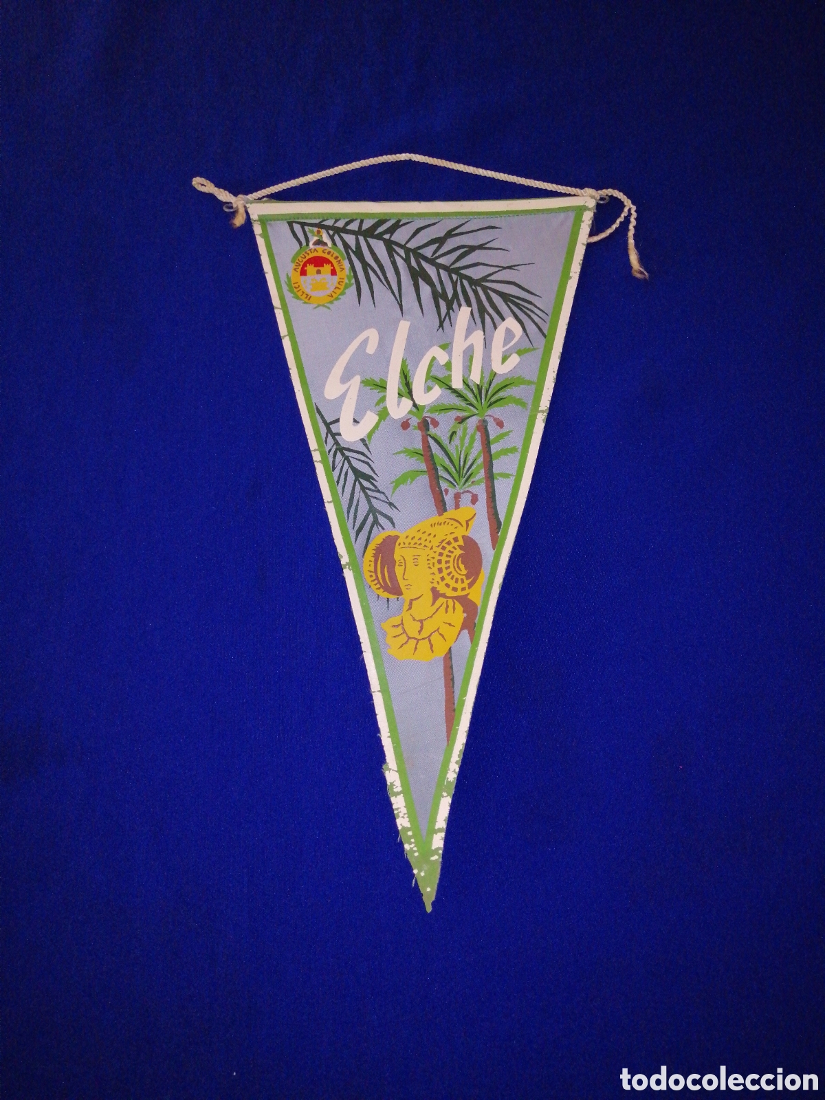 Collection pennants: ELCHE - DAMA DE ELCHE BANDERIN ANTIGUO