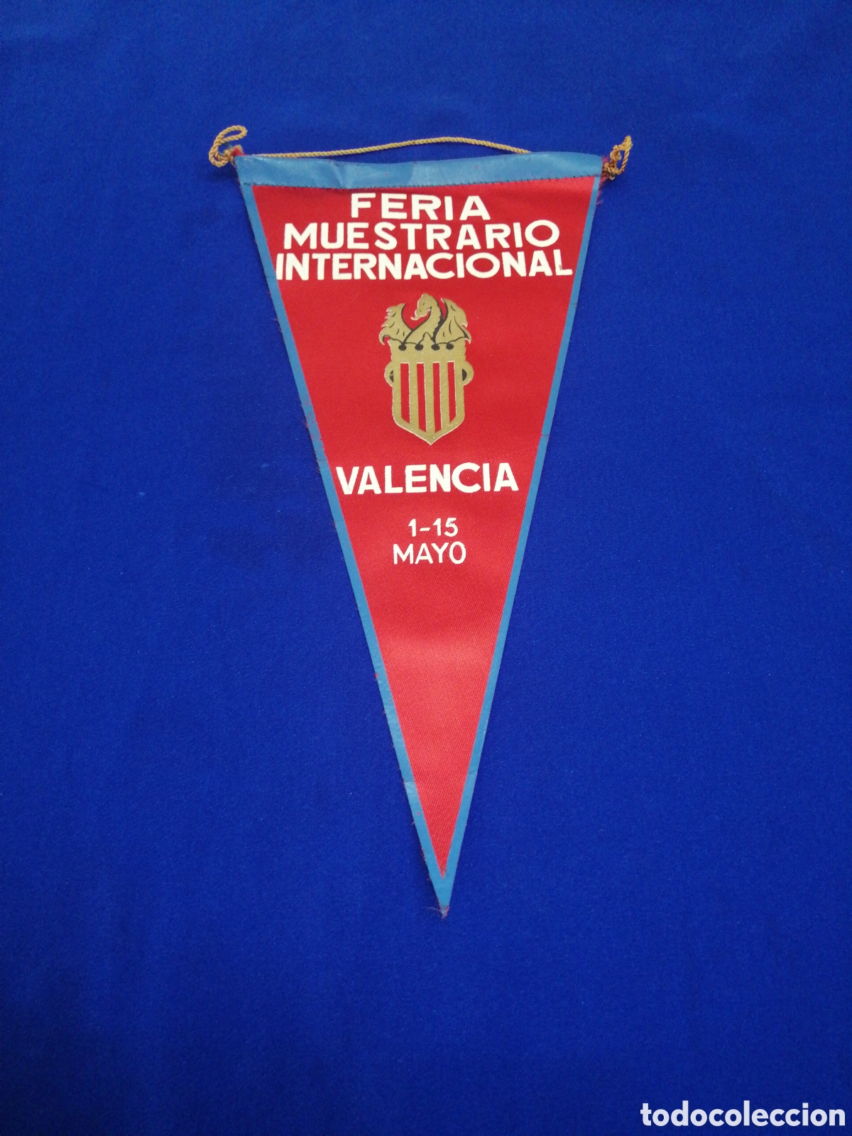 Banderines de colecci&oacute;n: FERIA MUESTRARIO INTERNACIONAL VALENCIA MAYO BANDERIN ANTIGUO