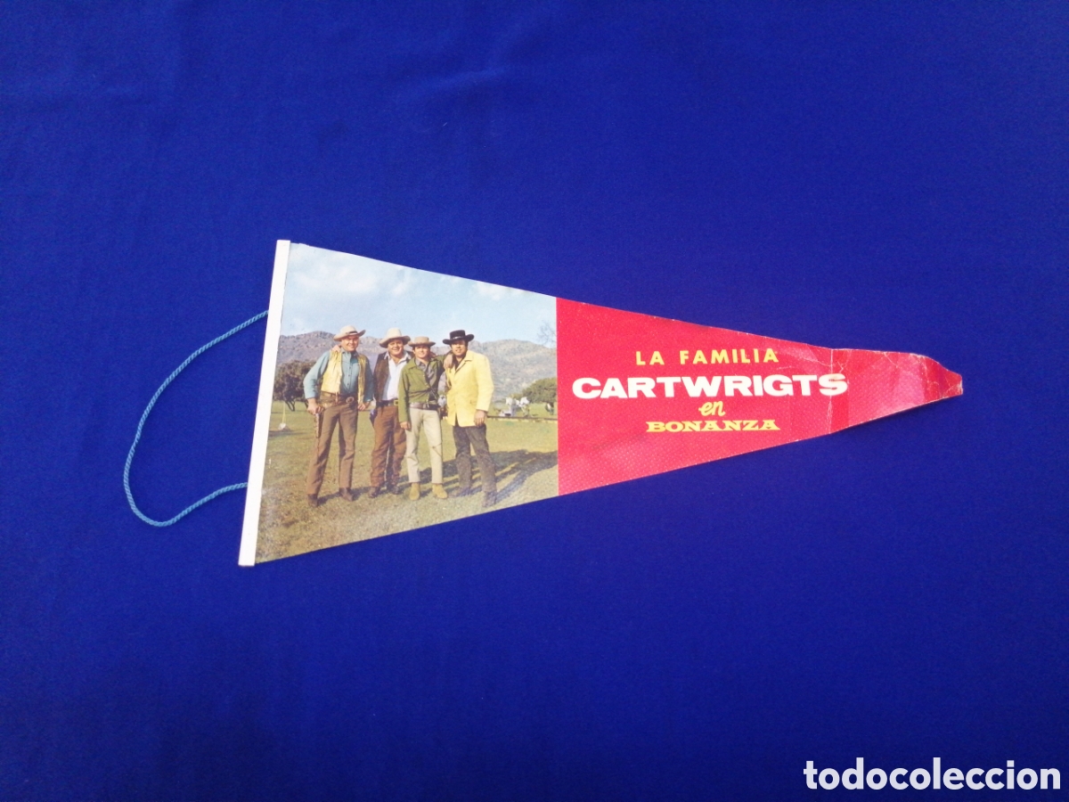 Banderines de colecci&oacute;n: LA FAMILIA CARTWRIGTS EN BONANZA BANDERIN ANTIGUO