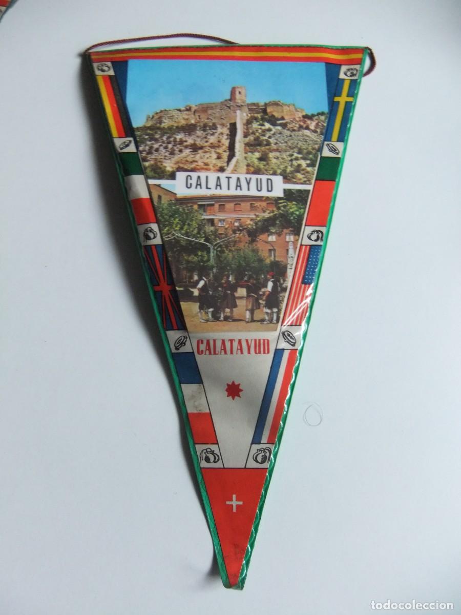 Bandierine di collezione: CDA BANDERIN de CALATAYUD VISTA DE LA CIUDAD A&Ntilde;OS 1960
